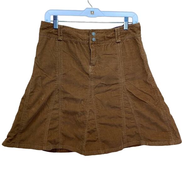 Athleta Tan Whenever Tan Corduroy Flare Skirt 8 - Picture 1 of 8